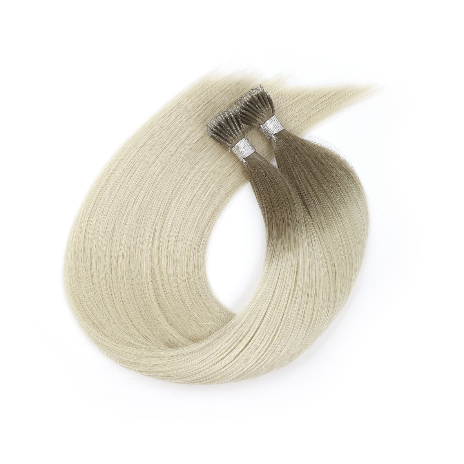 Virgin Nano Ring Hair Extensions Ombre T16A/60A#