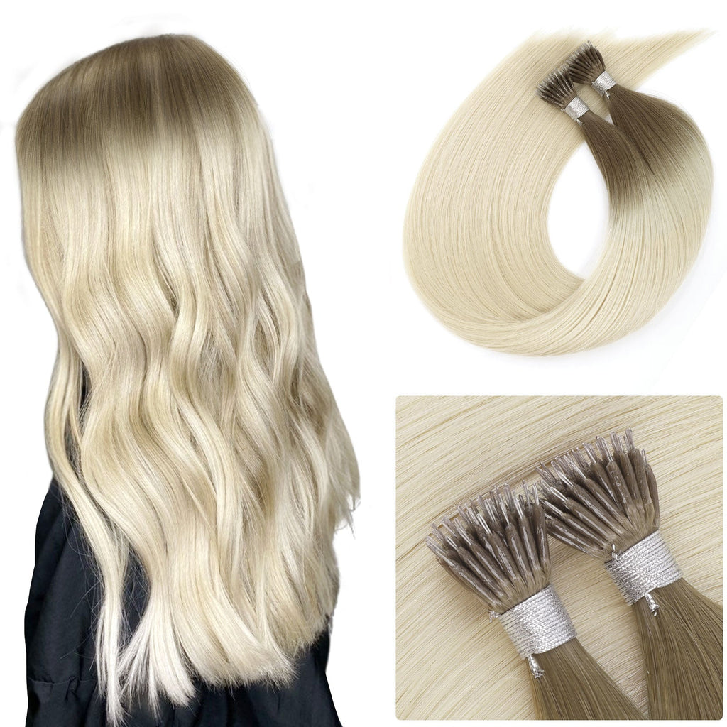 Virgin Nano Ring Hair Extensions Ombre T9/60#