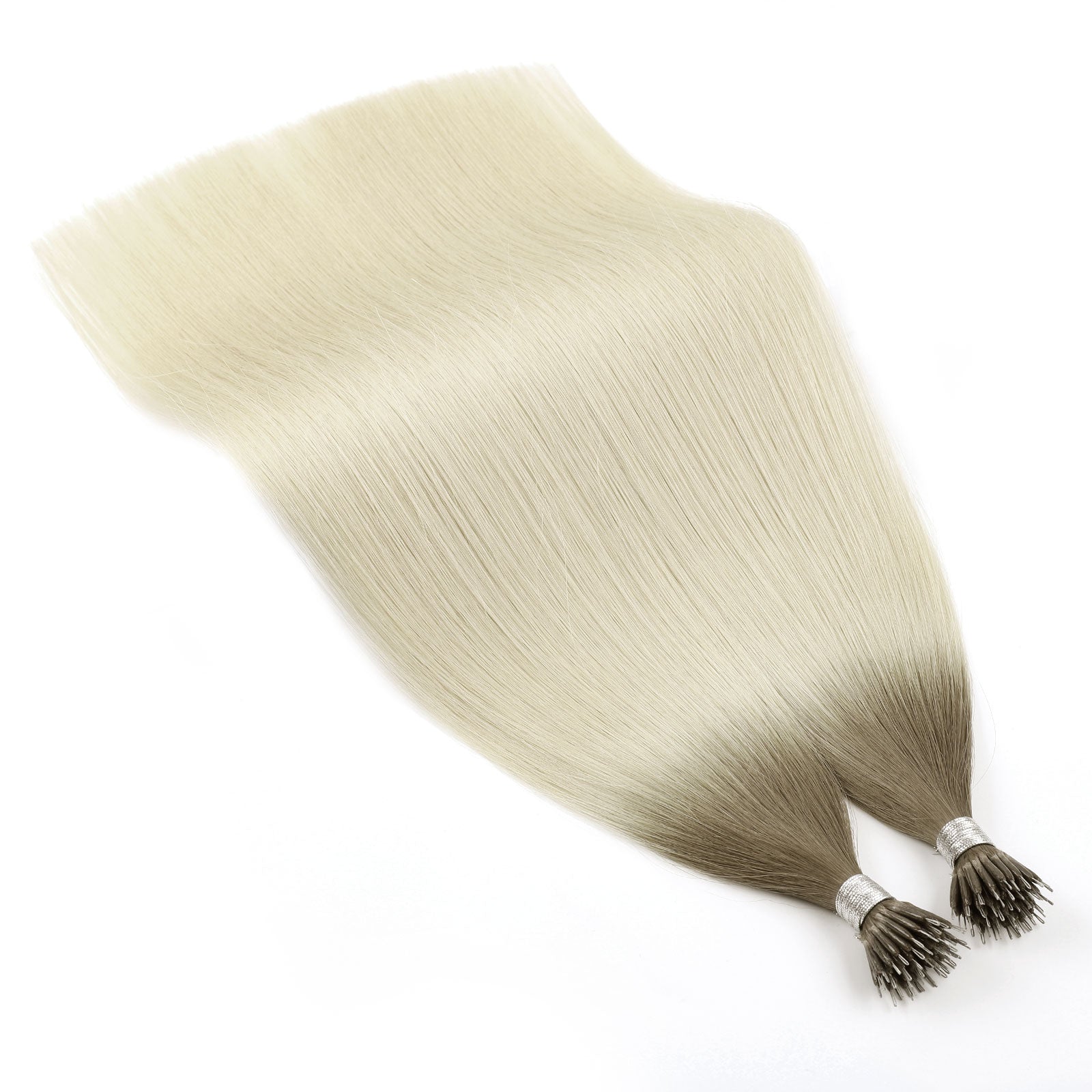 Virgin Nano Ring Hair Extensions Ombre T16A/60A#