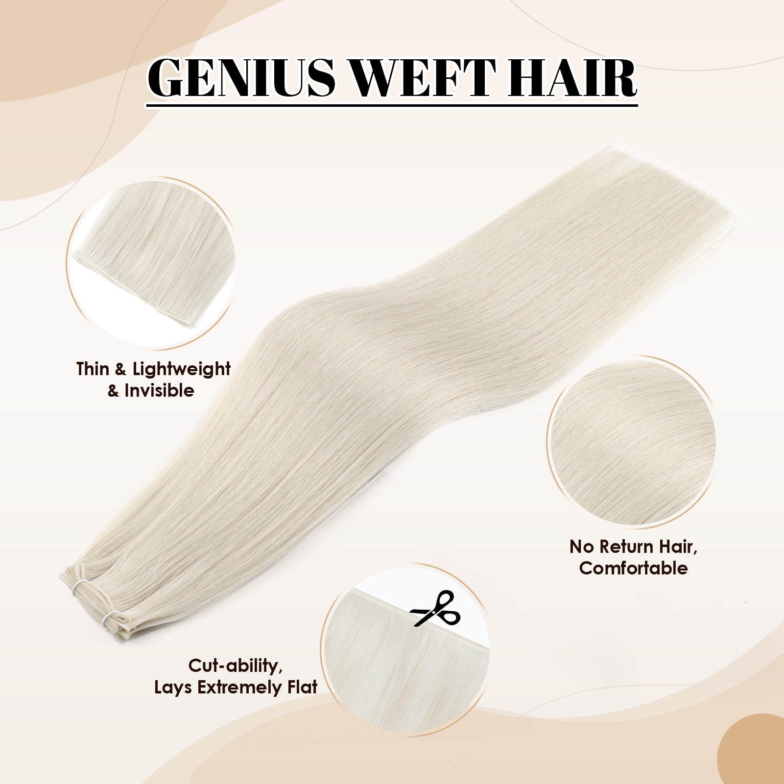 Virgin Genius Weft #60A Ash Blonde