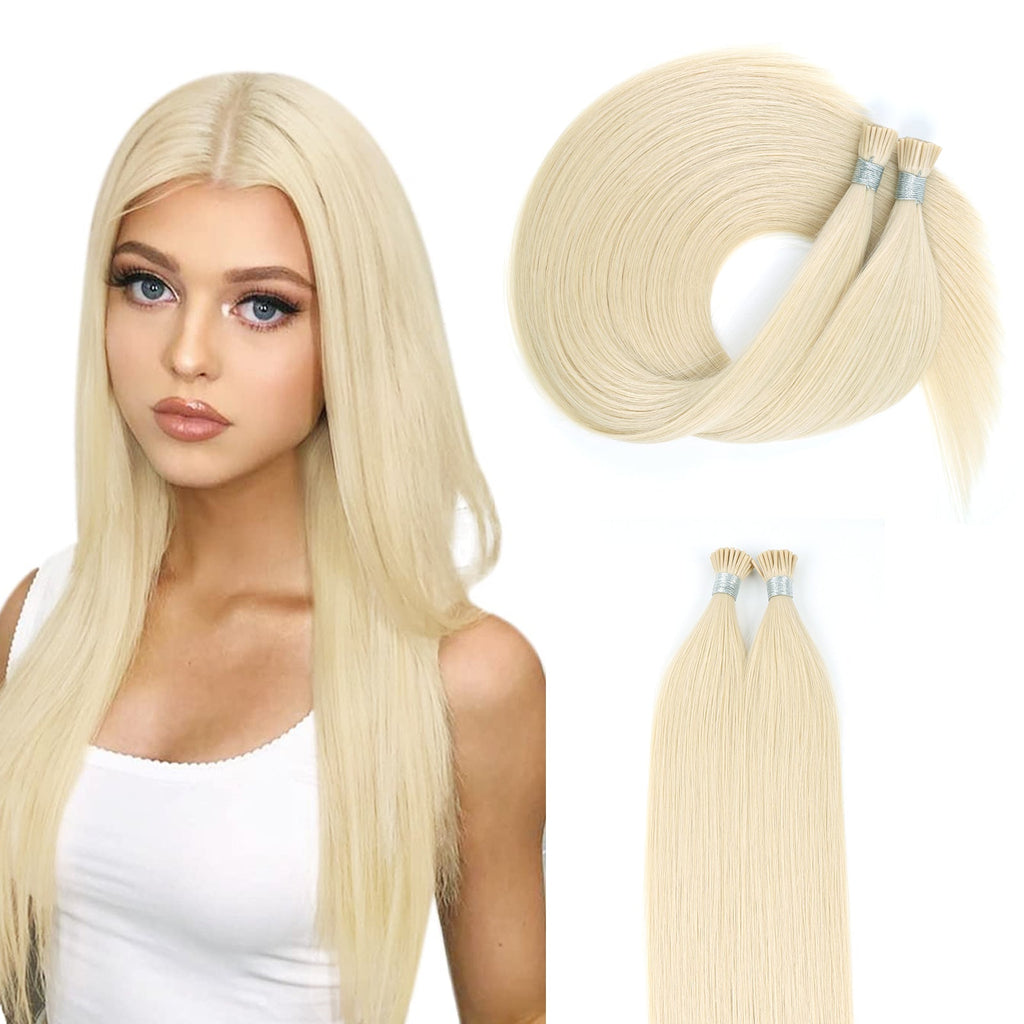 I Tip Hair Extensions Virgin Hair #613 Beach Blonde