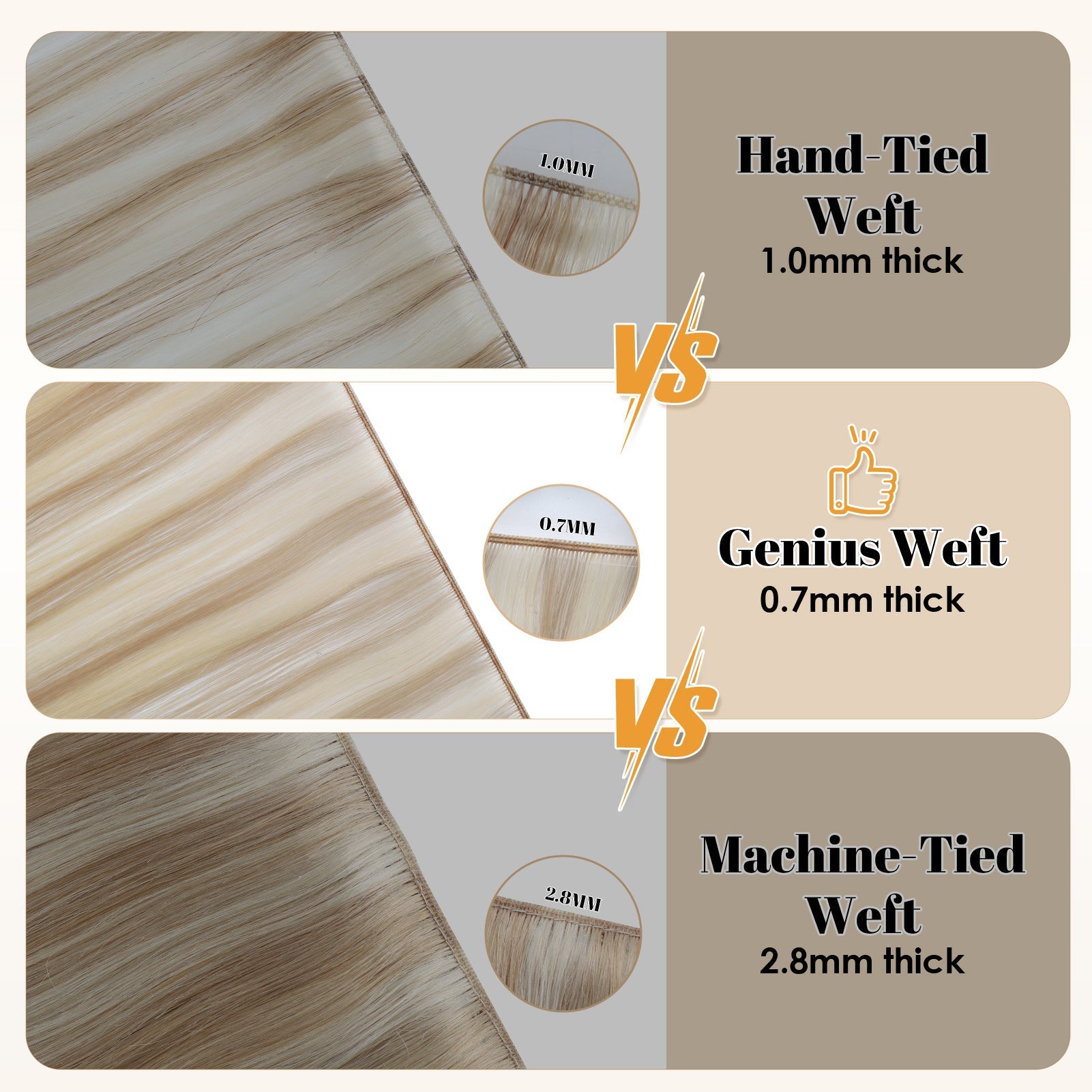 Virgin Genius Weft Rooted R3/60#