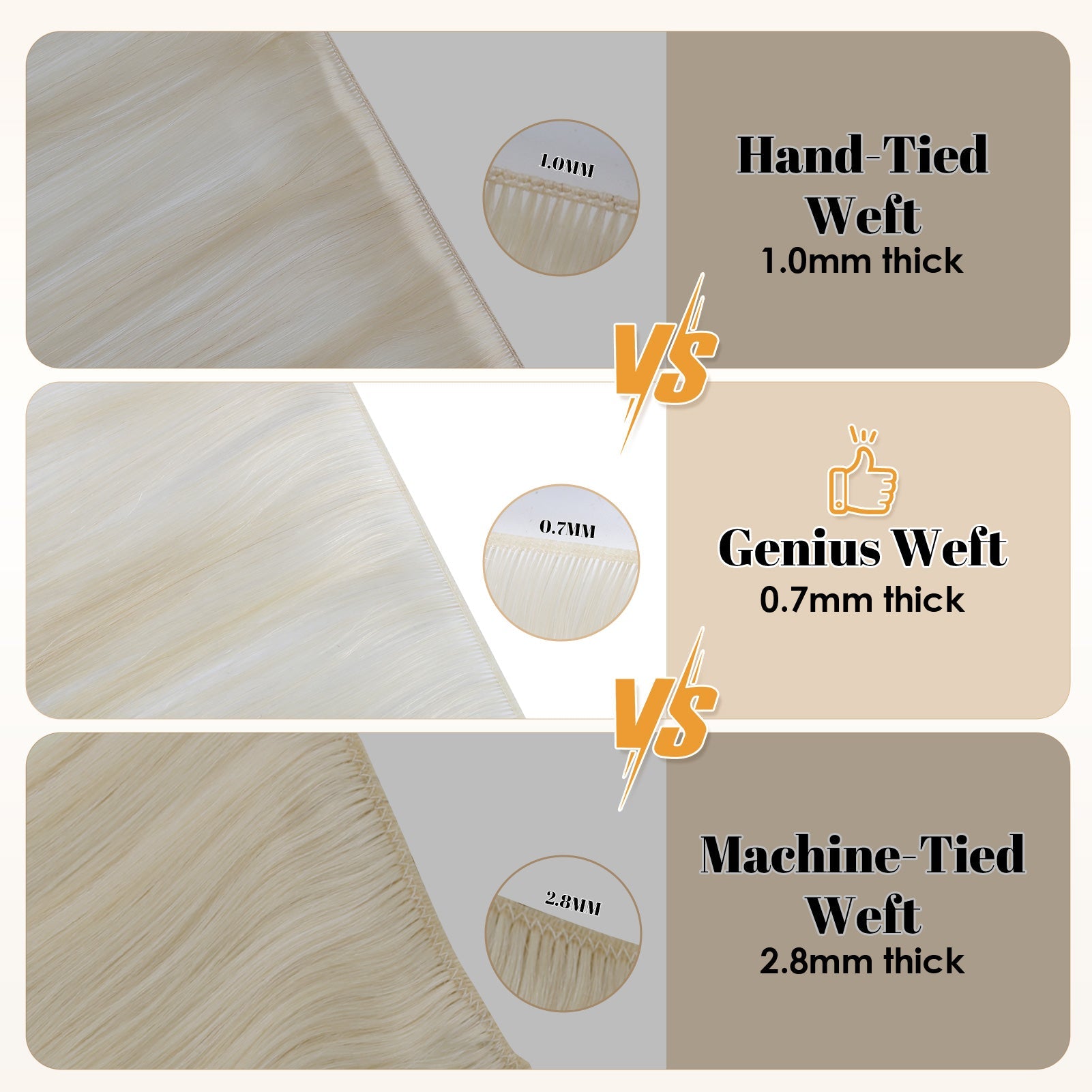 Virgin Genius Weft #60A Ash Blonde