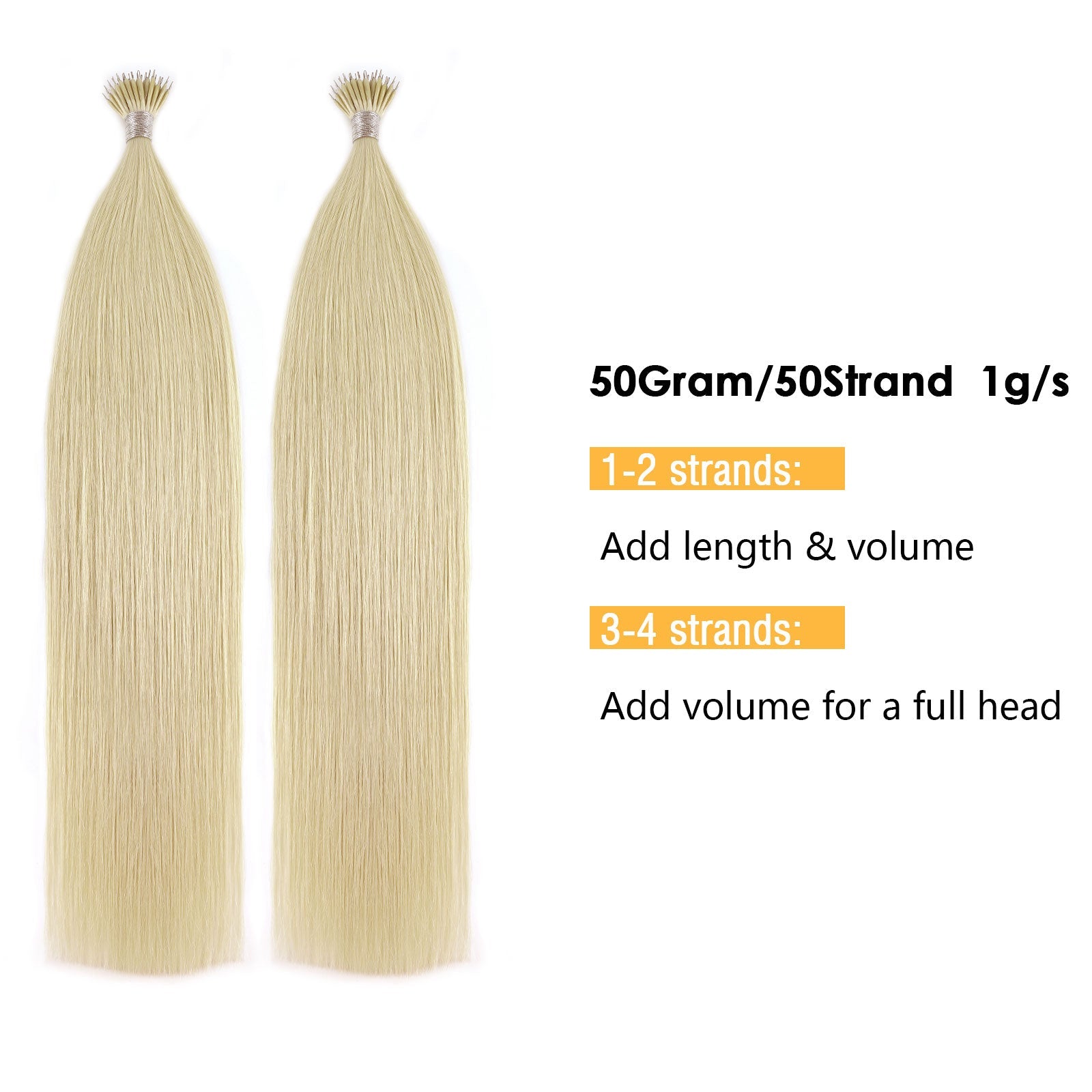 Virgin Nano Ring Hair Extensions 613# Beach Blonde