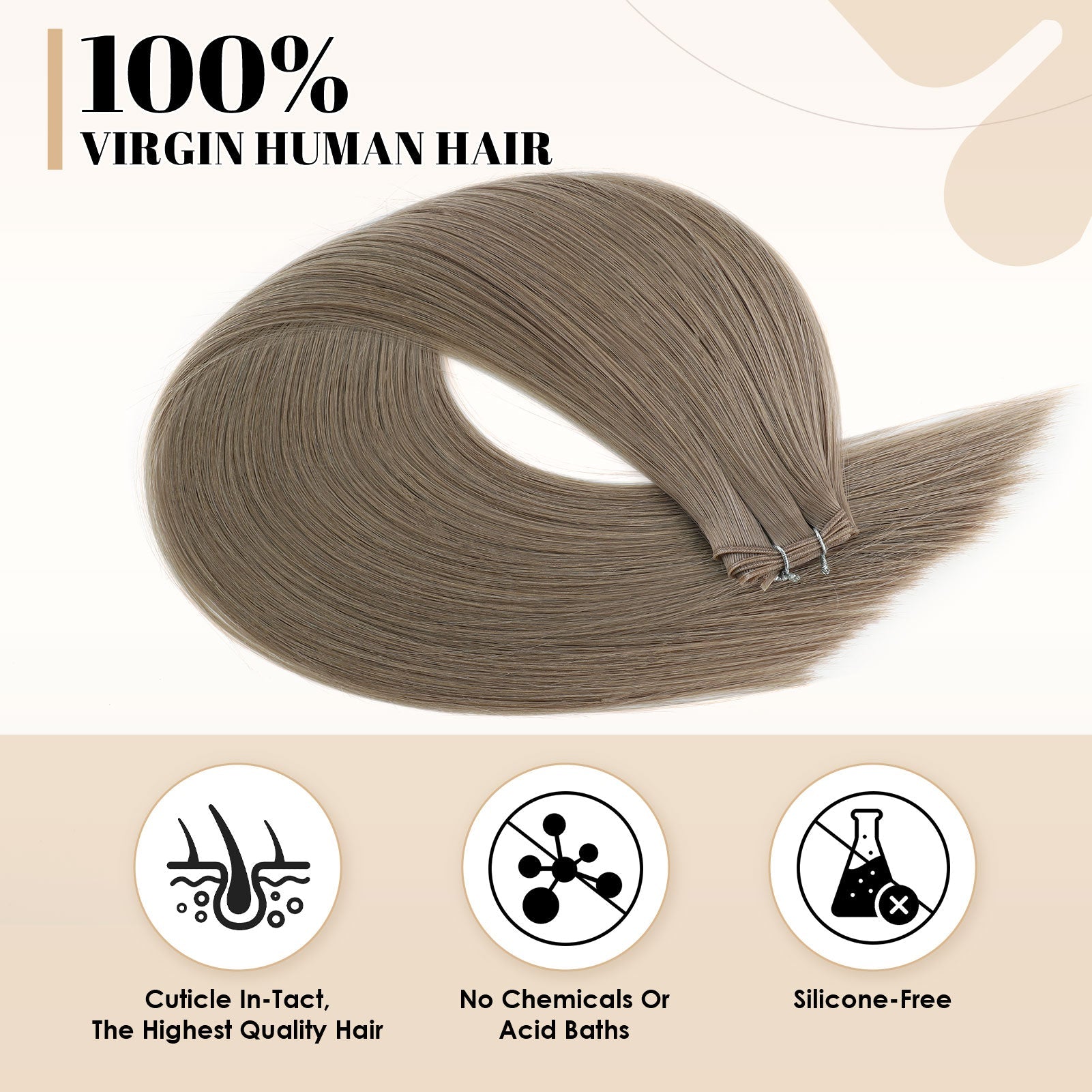Virgin Genius Weft #18A Sandy Brown