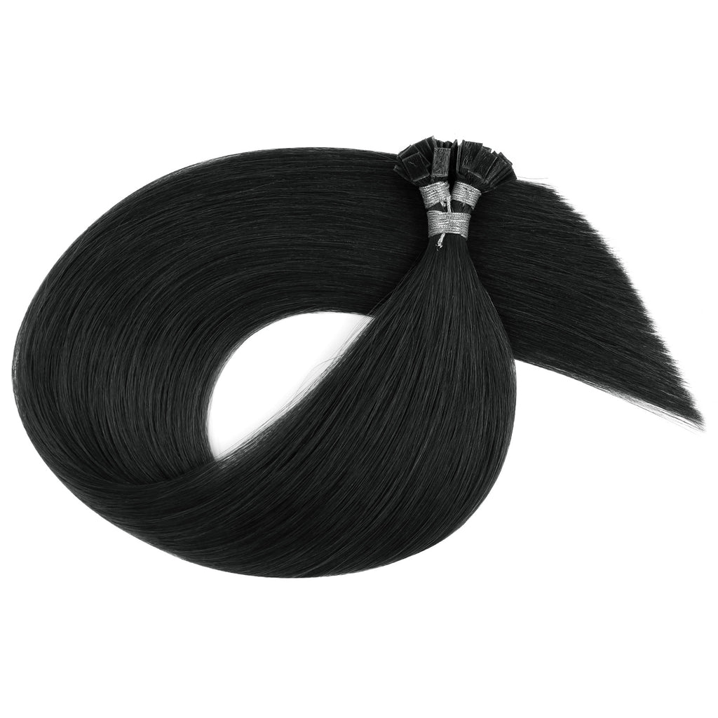 Keratin Bond Extensions Virgin Hair 1# Jet Black