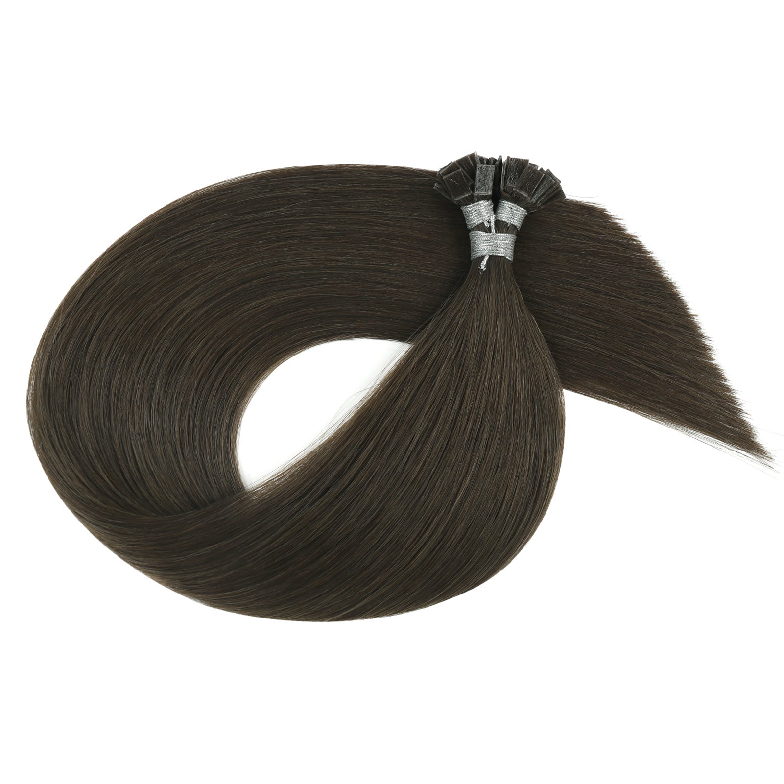 Keratin Bond Extensions Virgin Hair 2A# Dark Chocolate Brown