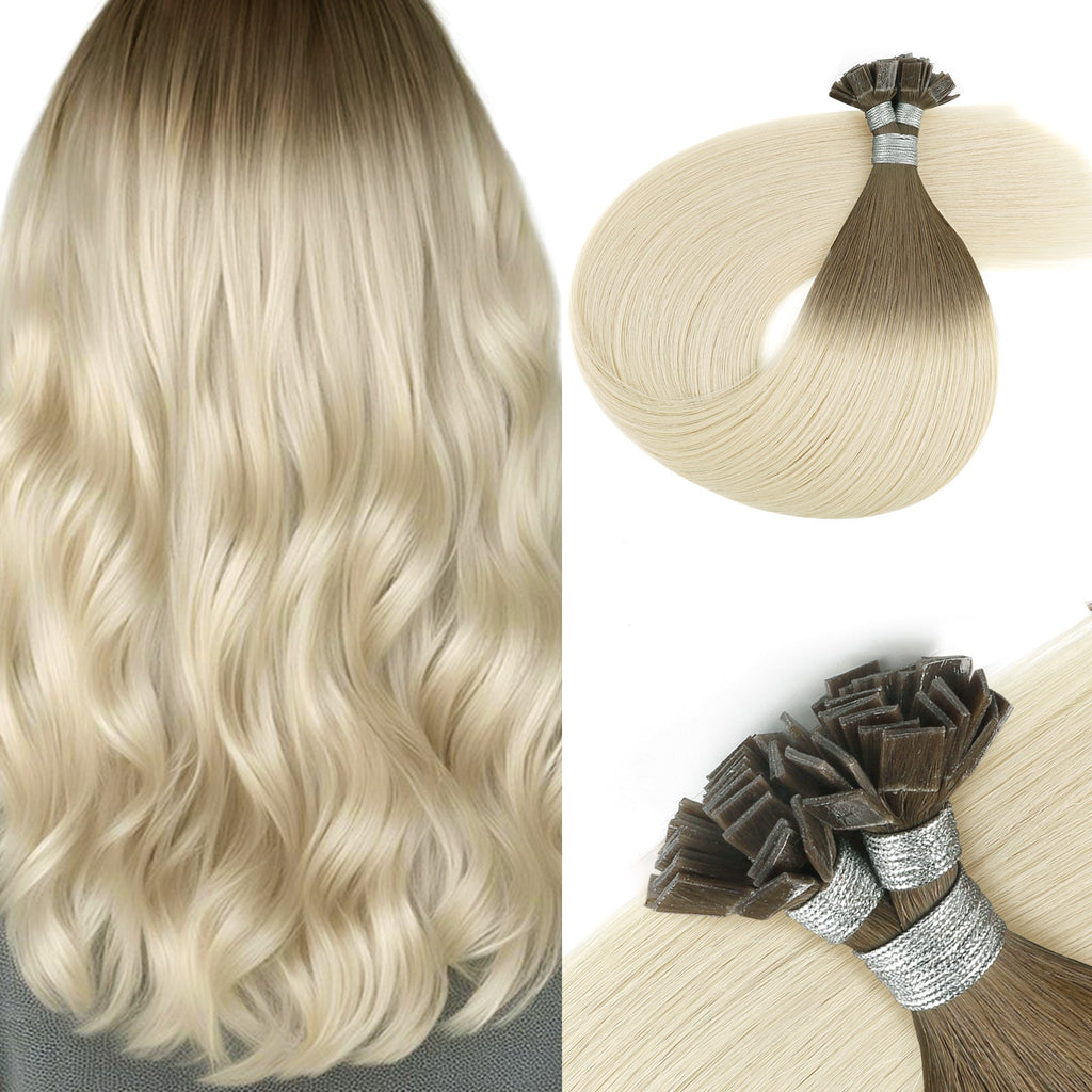 Keratin Bond Extensions Virgin Hair Ombre Color T9/60#
