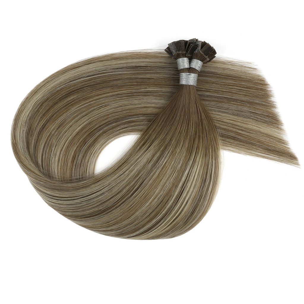 Keratin Bond Extensions Virgin Hair Rooted Highlights R3-P3/60#