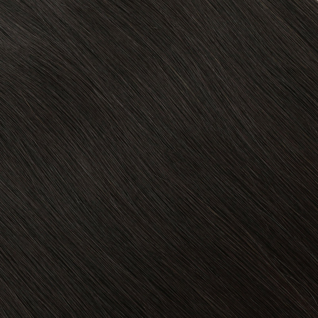Virgin Tape in Hair Extensions 1B# Off Black