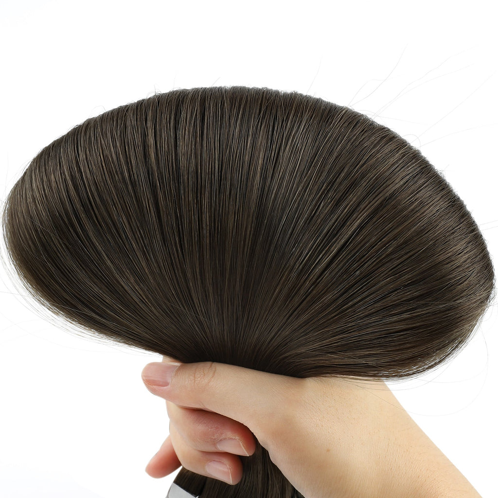 Virgin Tape in Hair Extensions 2A# Dark Chocolate Brown