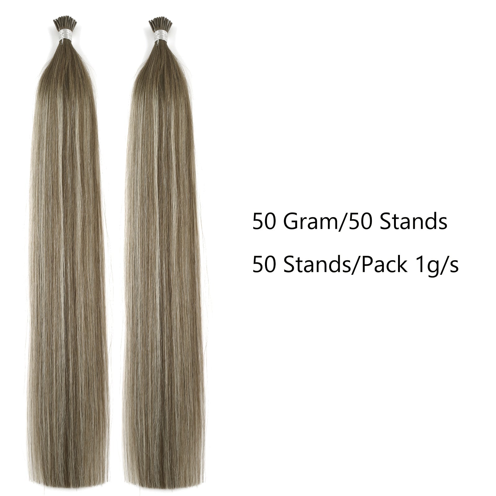 I Tip Hair Extensions Virgin Hair Rooted Highlights R3-P3/60#