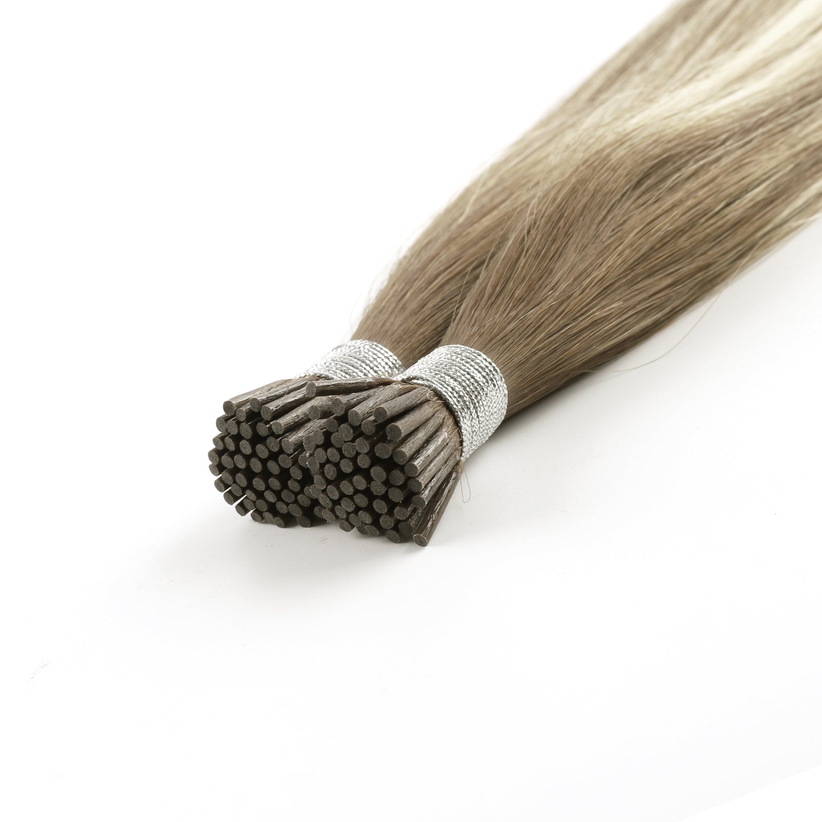 I Tip Hair Extensions Virgin Hair Rooted Highlights R3-P3/60#