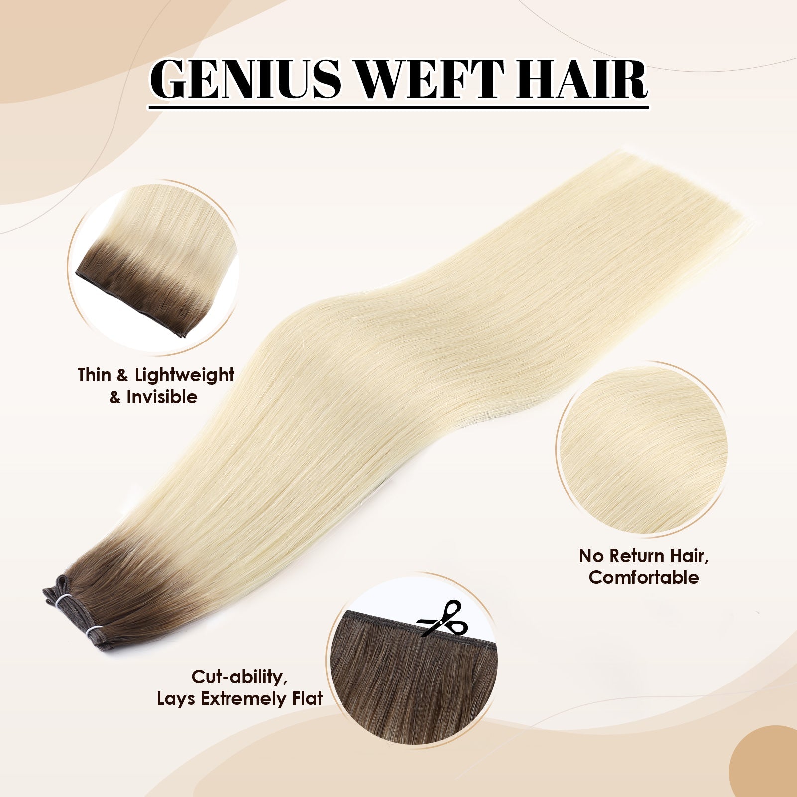 Virgin Genius Weft Rooted R3/60#