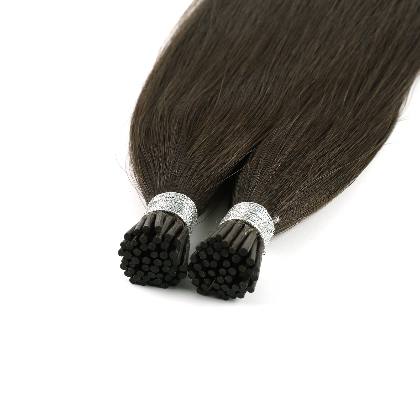 I Tip Hair Extensions Virgin Hair 2A# Dark Chocolate Brown