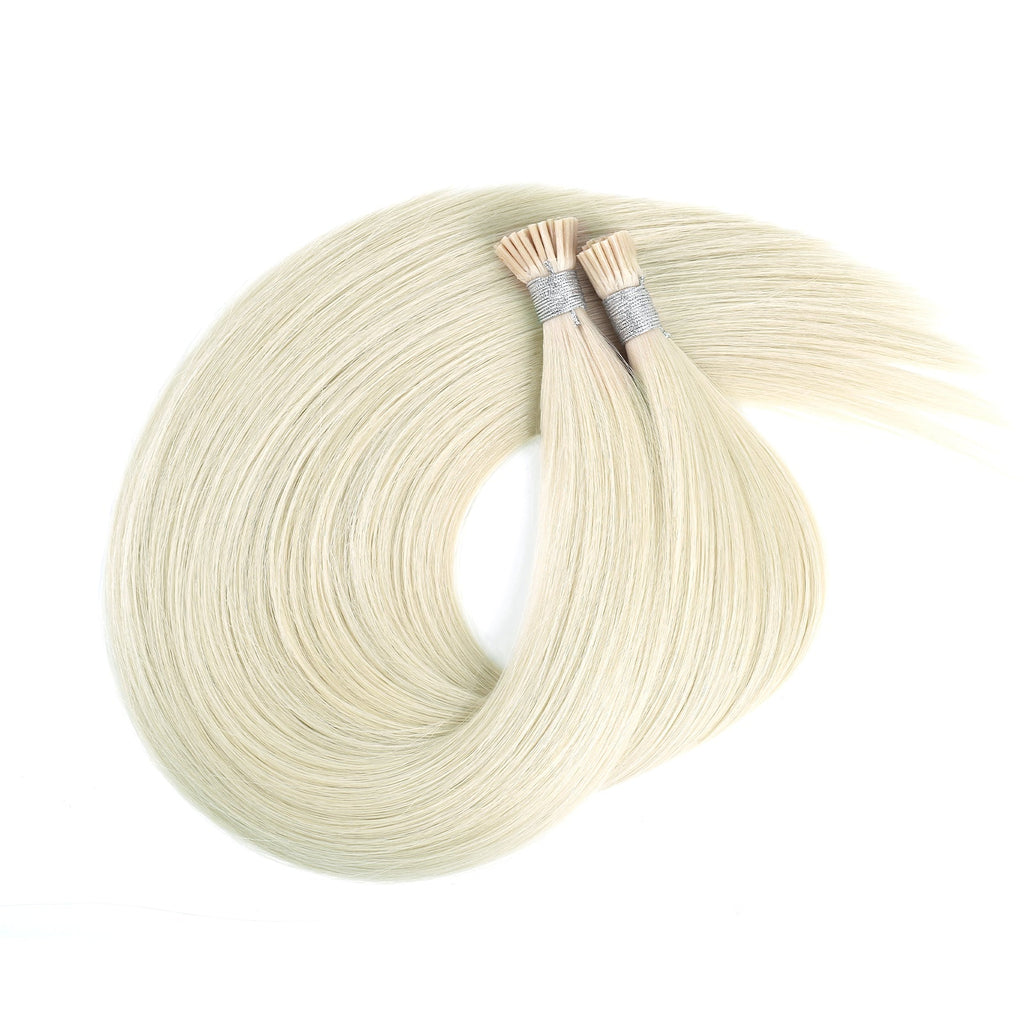 I Tip Hair Extensions Virgin Hair 60# Light Blonde